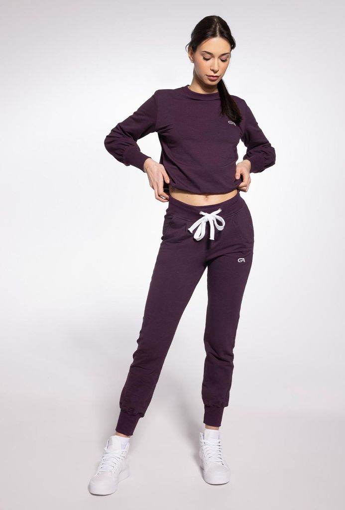 Gatta - Jogginghose Damen Baumwolle - Sweathose für Frauen - Violett - S