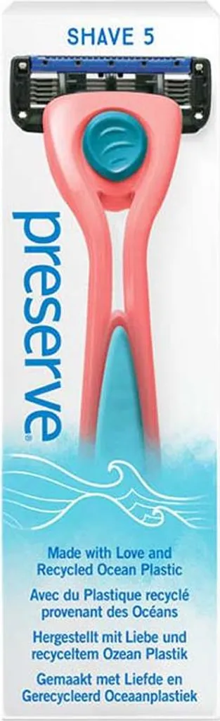 POPi SHAVE 5 Rasoir Anti-Coupures 5 Lames Rouge Corail - Lot de 3 Packs