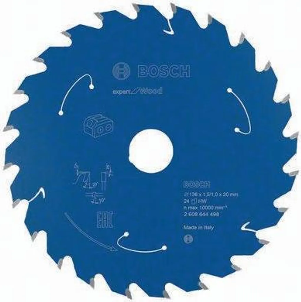 Migliore Lama Legno 136mm 24T Expert Wood per Seghe Circolari
