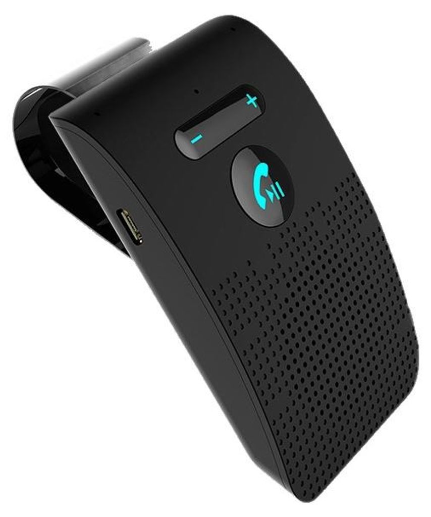 Bluetooth Freisprecheinrichtung Auto V4.2, Freisprechanlage mit Sprachansage & Dual Handy Verbindung für Sonnenblende und Navigation