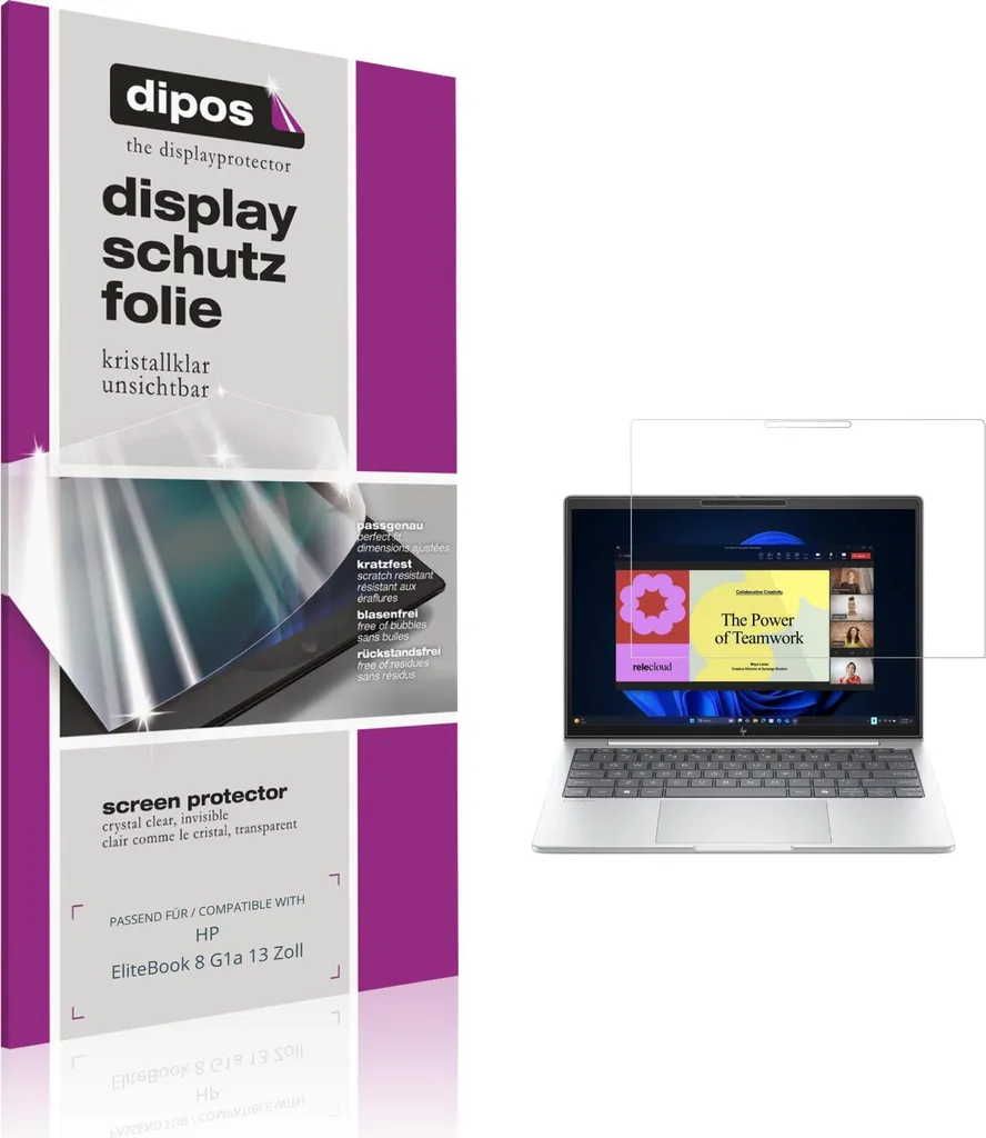 2 Pezzi Pellicola Schermo HP EliteBook 8 G1a 13 dipos Claro