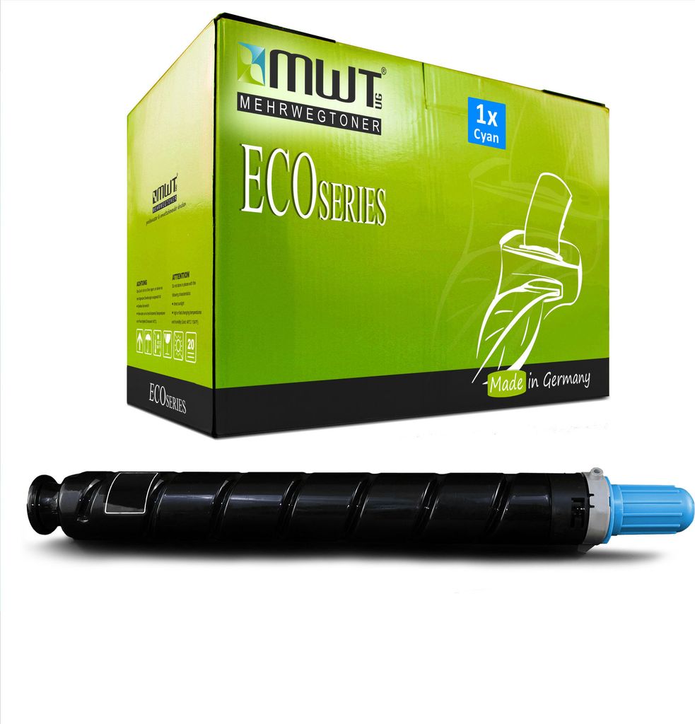 1 Mehrwegtoner kompatible Lasertoner ersetzt Canon C-EXV34C 3783B002 Cyan