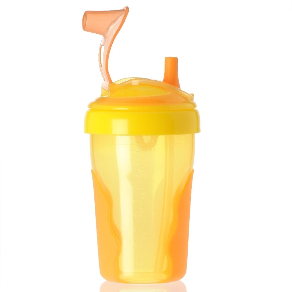 Kinder Strohhalmbecher - 300ml : orange Farbe: orange