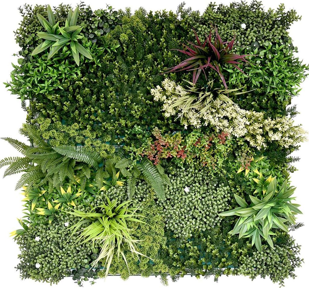 Primaflor Kunstpflanzen Wand JADE A 100x100cm Blumenwand Produktbild 