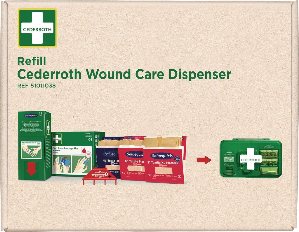 Confezione di ricarica per dispenser di pronto soccorso Immagine del prodotto 