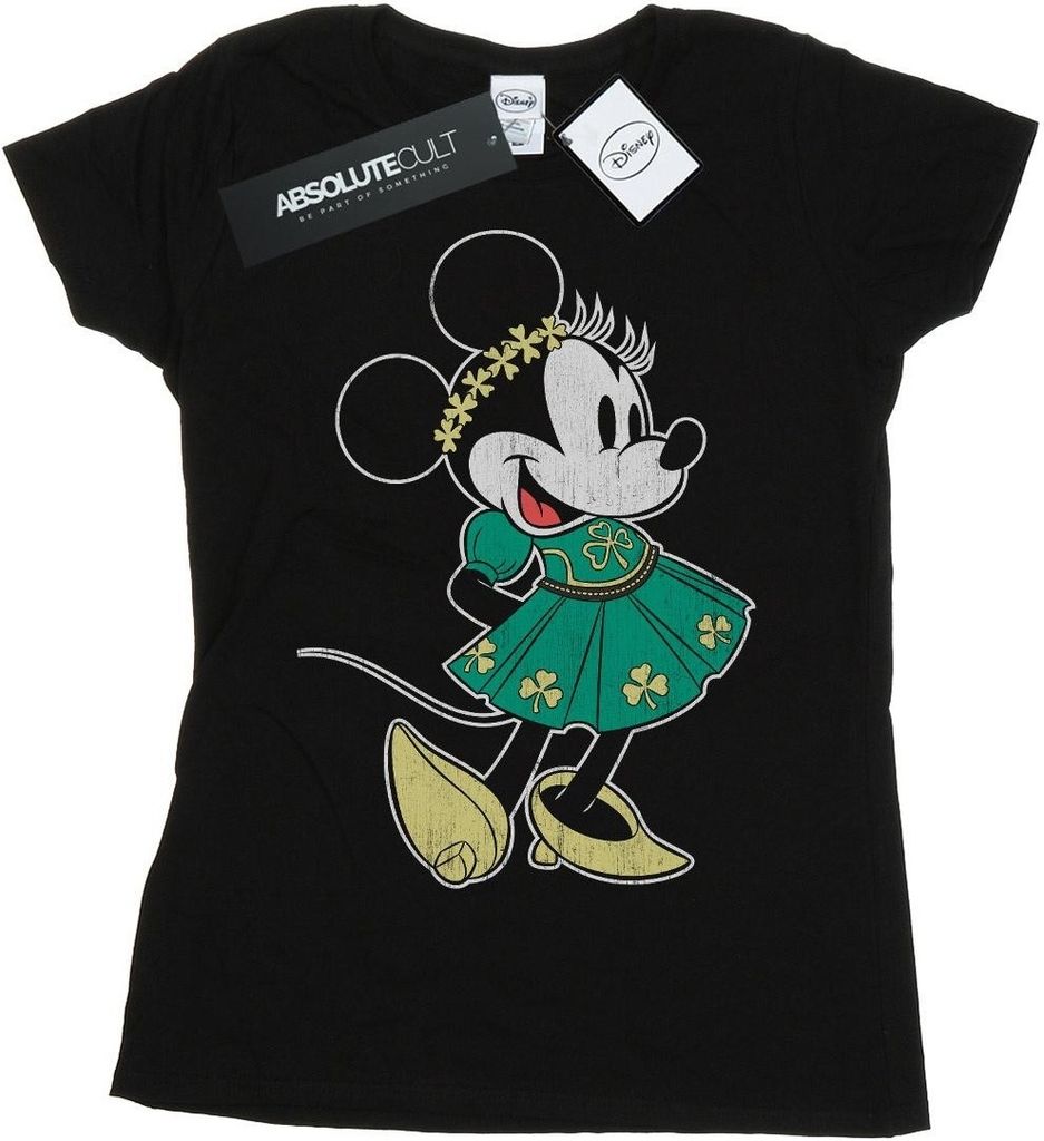 Disney - "St Patrick's Day" T-Shirt für Damen BI32641 (XXL) (Schwarz)
