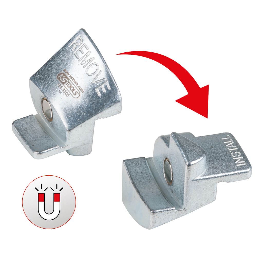 KS-TOOLS Keilrippenriemen Werkzeug 150.3305 Montagekeil, Riemen Demontage, Spezialwerkzeug