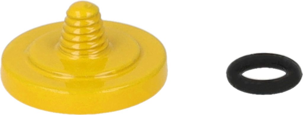 vhbw Auslöseknopf kompatibel mit Sony Cybershot DSC-RX1R II, DSC-RX10 II, DSC-RX1 Kamera - Ergonomischer Ersatzknopf, Metall, Gelb