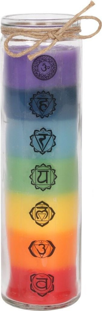 Something Different Hohe Chakra Kerze SD2428 (Einheitsgröße) (Regenbogen)