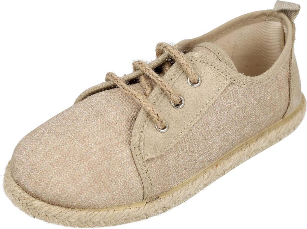 L&R Shoes Canvas Shoes 10070-616345 in Beige color size 19