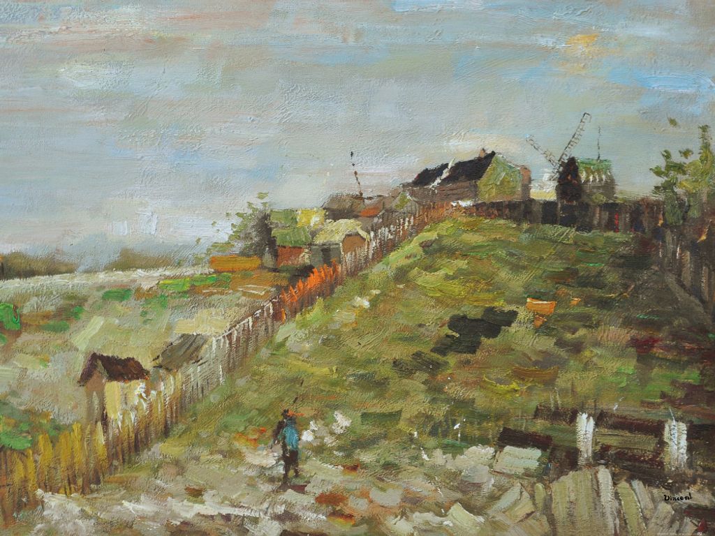 Vincent Van Gogh Kunstdruck Bild - Montmartre Mit Steinbruch Und Mühlen, 1886 (60 x 80 cm)