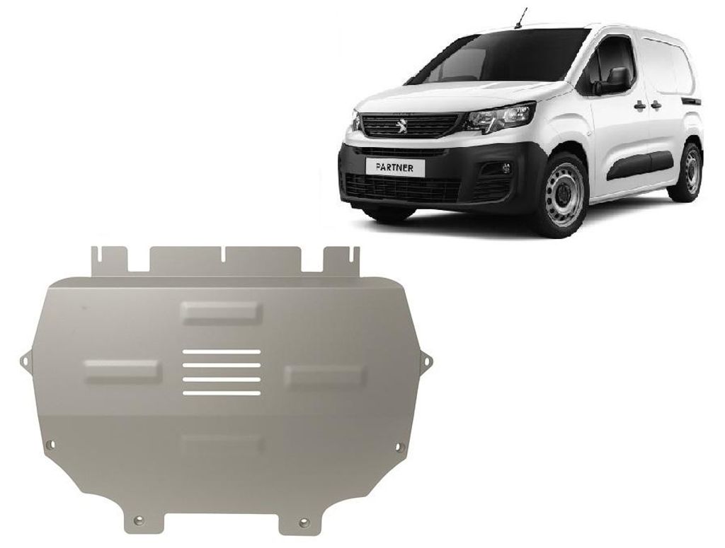 Aluminium Unterfahrschutz Peugeot Partner