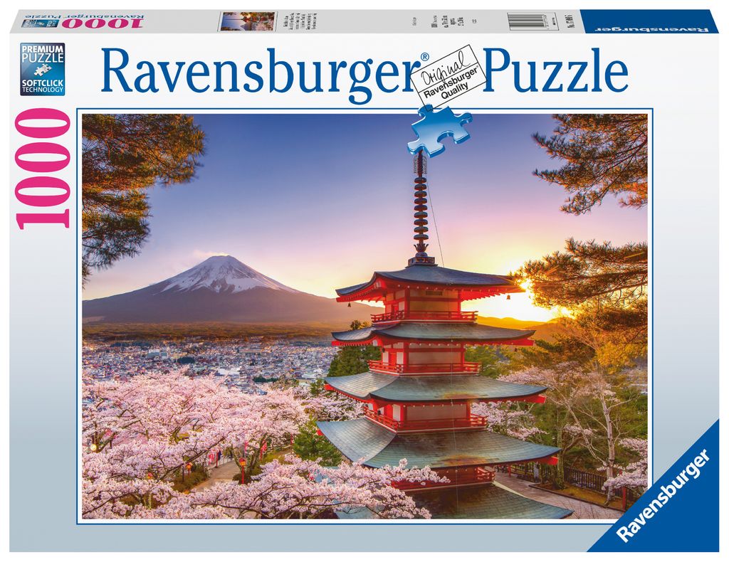 Ravensburger Puzzle 17090 Kirschblüte in Japan 1000 Teile - für Erwachsene und Kinder ab 14 Jahren.