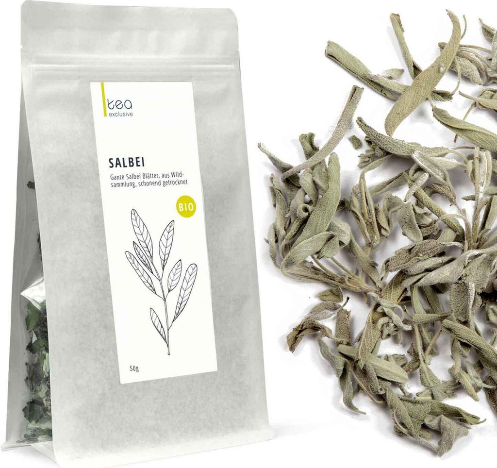 Salbei, ganzes Blatt, Wildsammlung, BIO, 50g Produktbild 