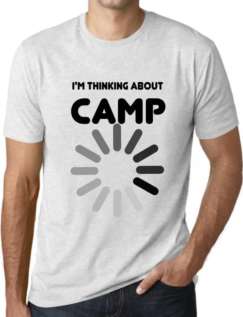 Herren Grafik T-Shirt Ich denke über das Camp nach – I'm Thinking About Camp – Öko-Verantwortlich Vintage Jahrgang Kurzarm Lustige Druck Gebu...