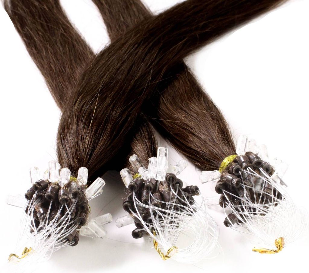 hair2heart Microring Extensions Echthaar glatt - 25 Produktbild 