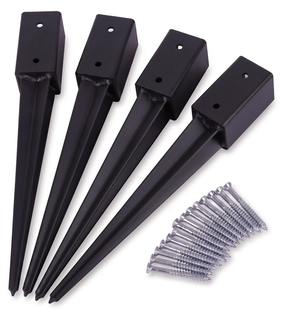 Relaxdays bevestigingshuls, set van 4, 750 mm lang, voor Productafbeelding 