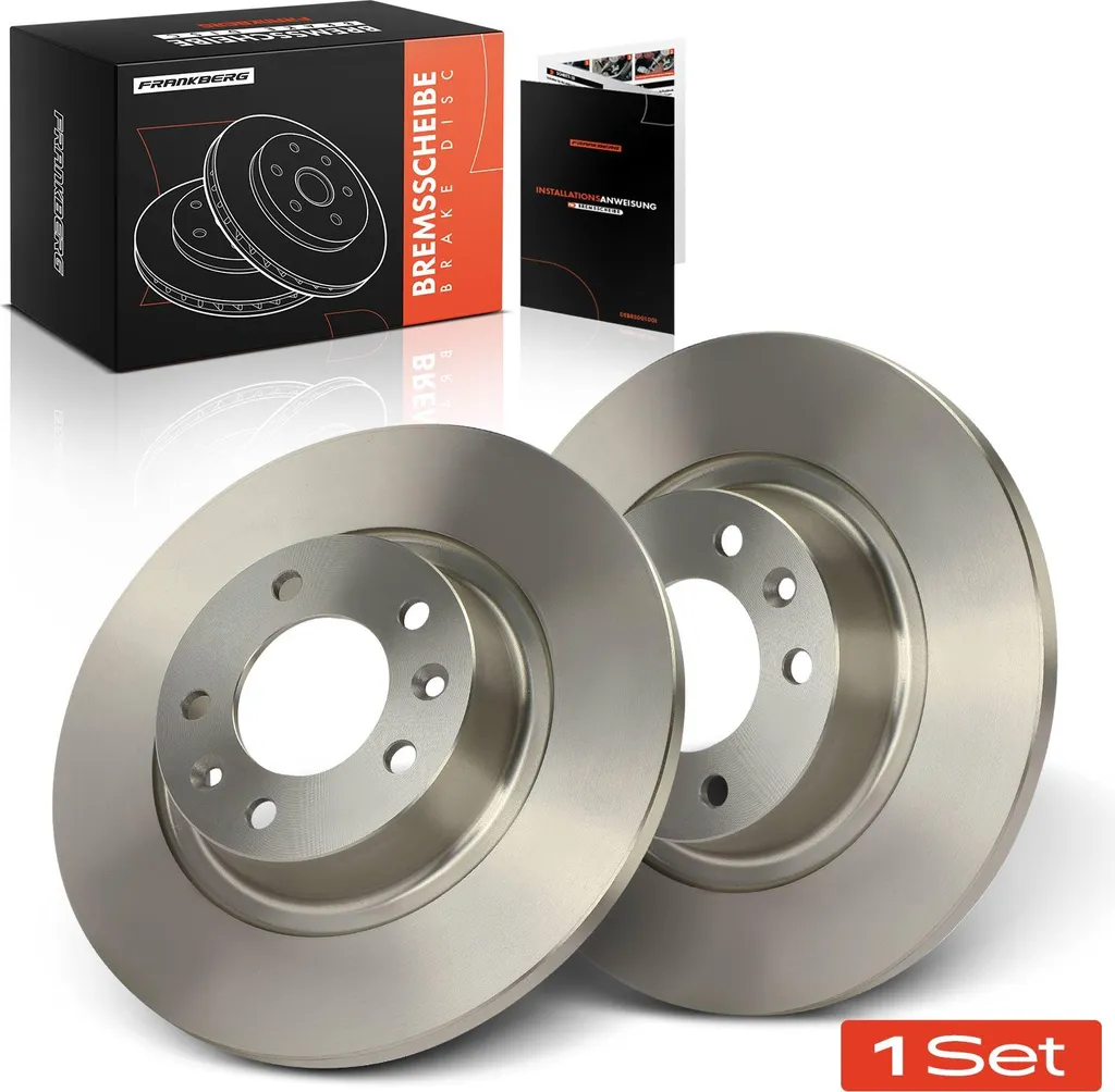 Jeu de 2 Disques Frein Arrière pour Fiat Scudo - Idéal Usage Intensif
