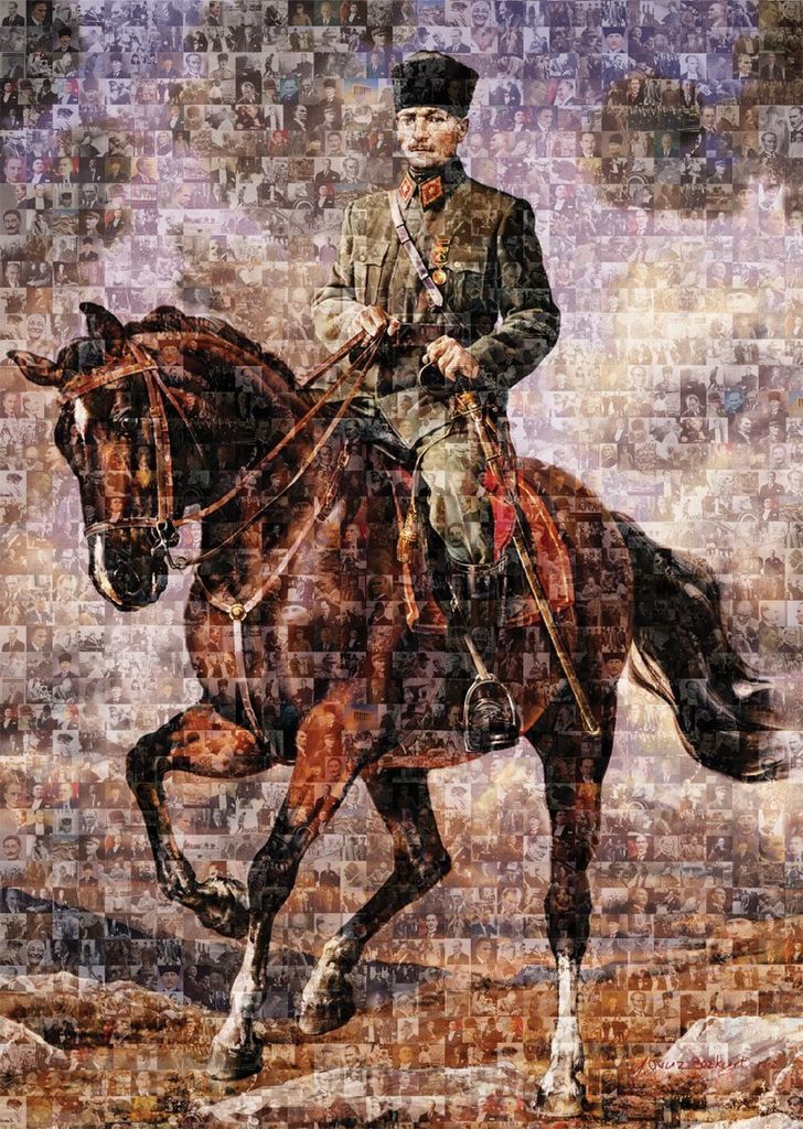 ART PUZZLE Puzzle Ghazi Mustafa Kemal auf seinem Pferd 1000 Teile