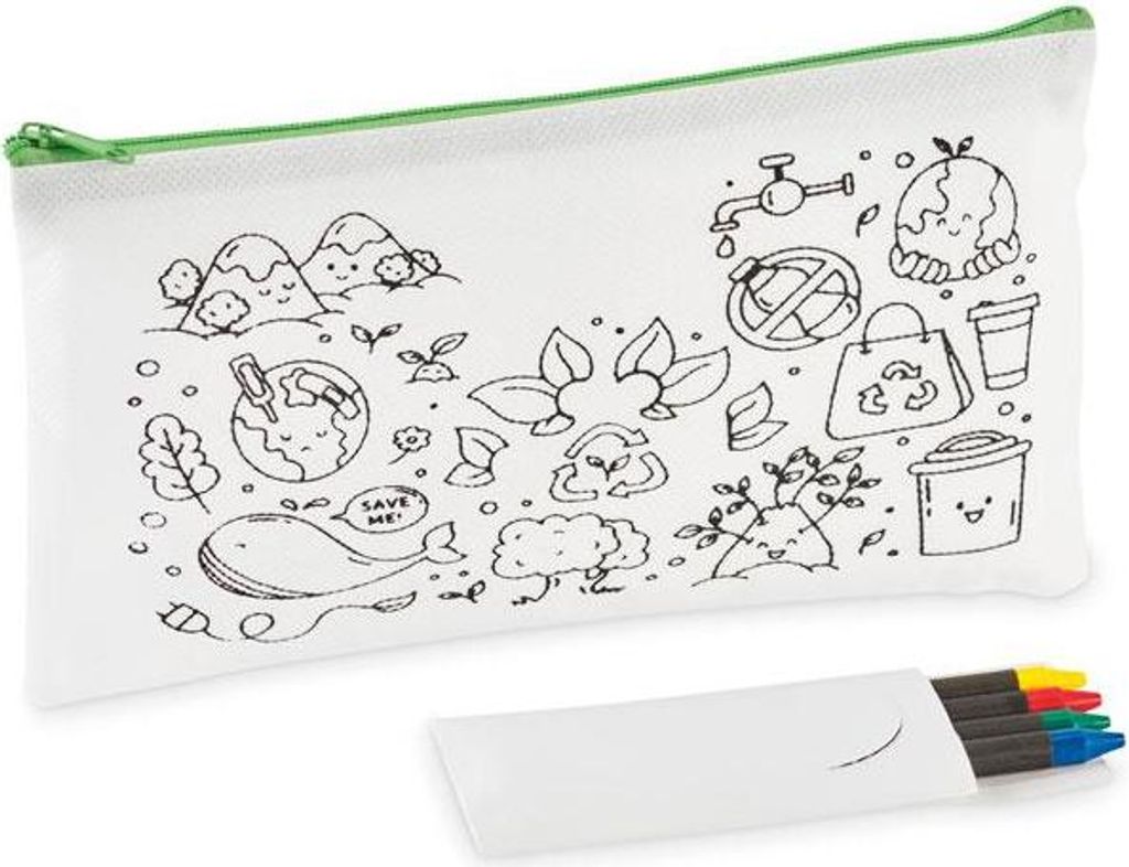 MidOcean - "Cray" Schreibmäppchen-Set, Non-Woven MO2024 (Einheitsgröße) (Limone)