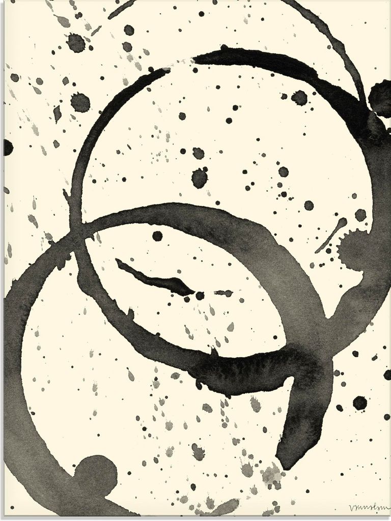 ARTland Glasbild Farbränder III Größe: 60x80 cm