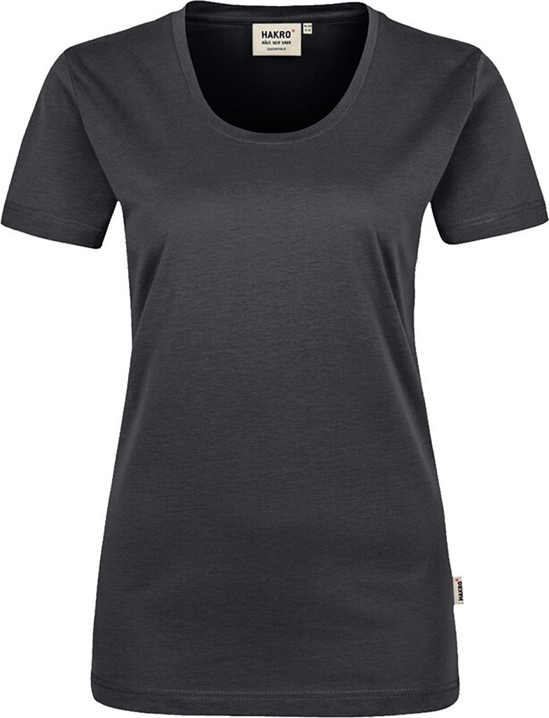 HAKRO Damen T-Shirt Classic 127, karbongrau, L
