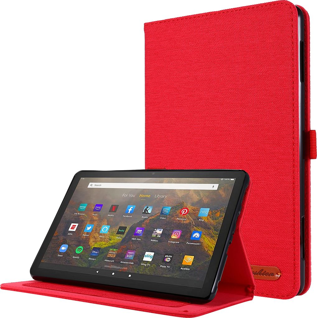 Schutzhülle für Amazon Fire HD 10 / HD 10 Plus 11. Generation 2021 10.1 Zoll Slim Case Etui mit Standfunktion und Auto Sleep/Wake Funktion