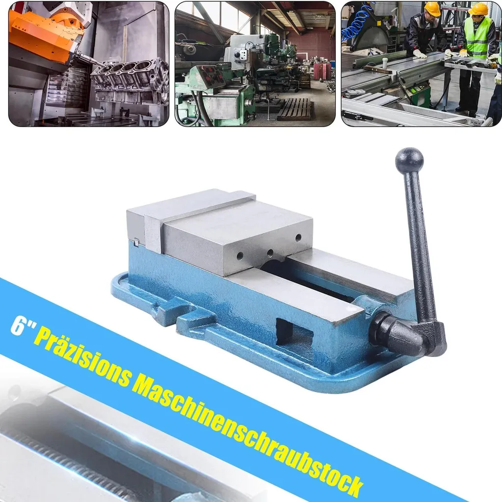 Vise de blocage de haute précision bleu clair 6, serrage ajustable - 2