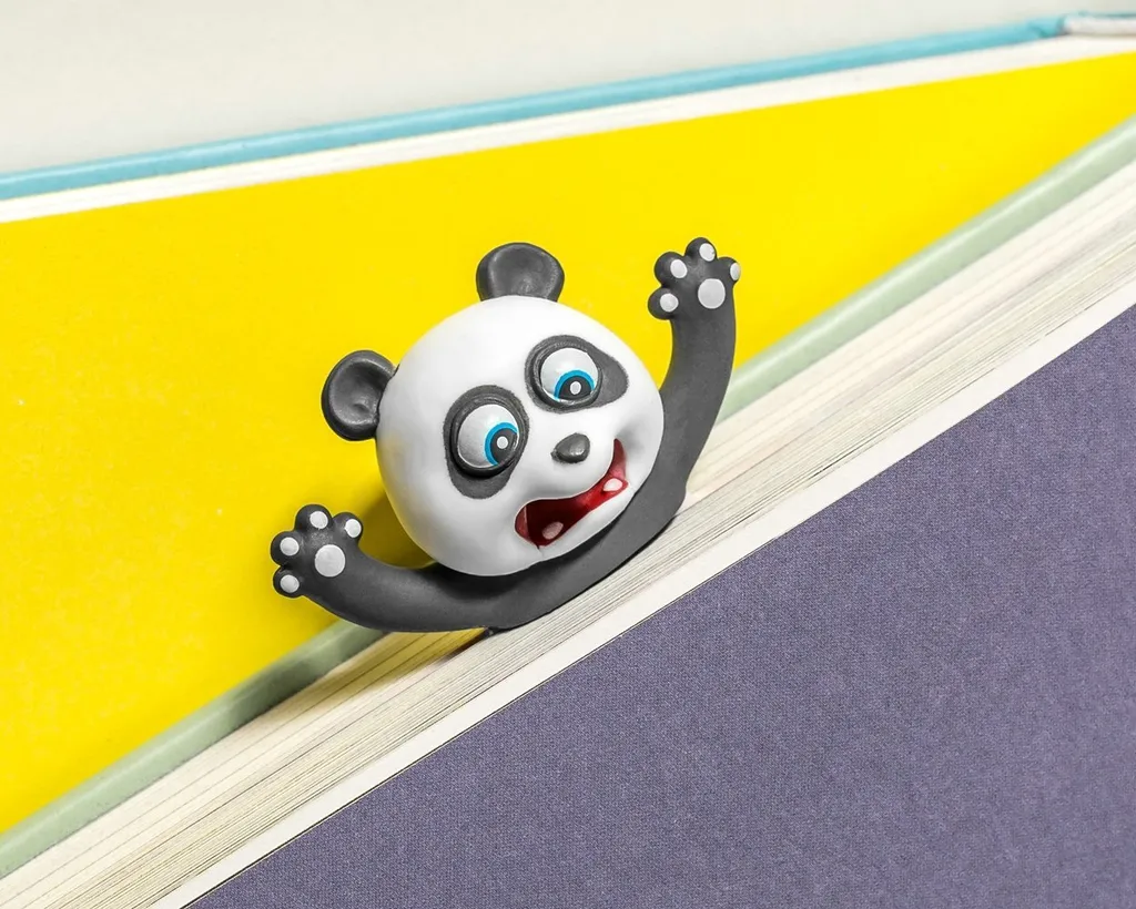 Marque-page 3D Panda - Ne Perdez Plus Votre Page avec Style et Relief