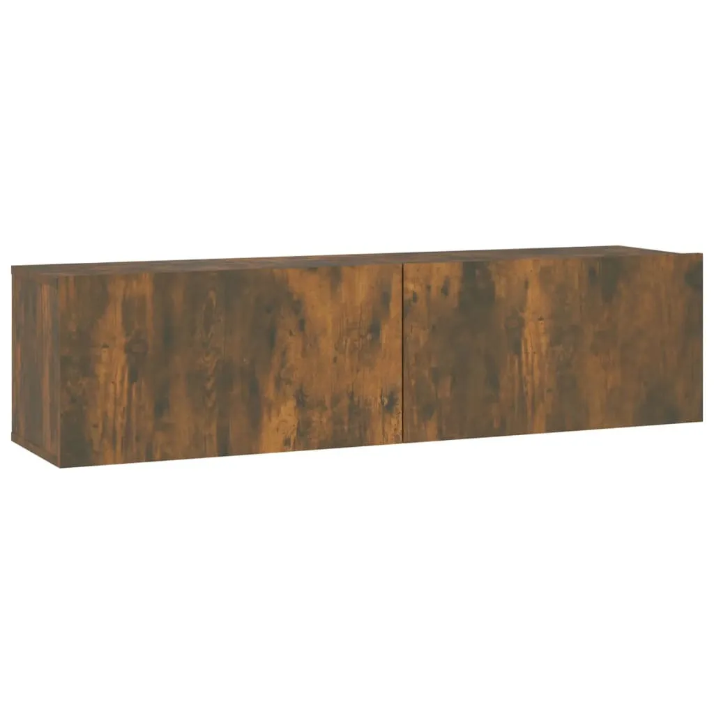 Mobile TV Sospeso Rovere Fumé 120x30x30cm | Minimalismo Moderno
