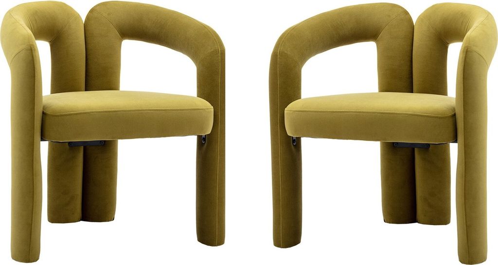 2er/Set Esszimmerstuehle Samt moderne Design Eimer Produktbild 