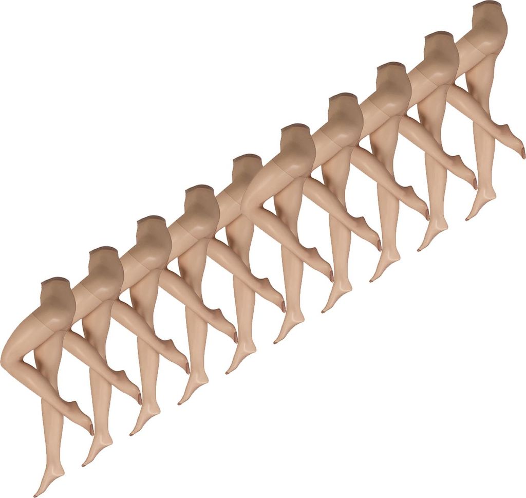 NUR DIE Damen Feinstrumpfhose 10-Pack Supersitz Große Produktbild 