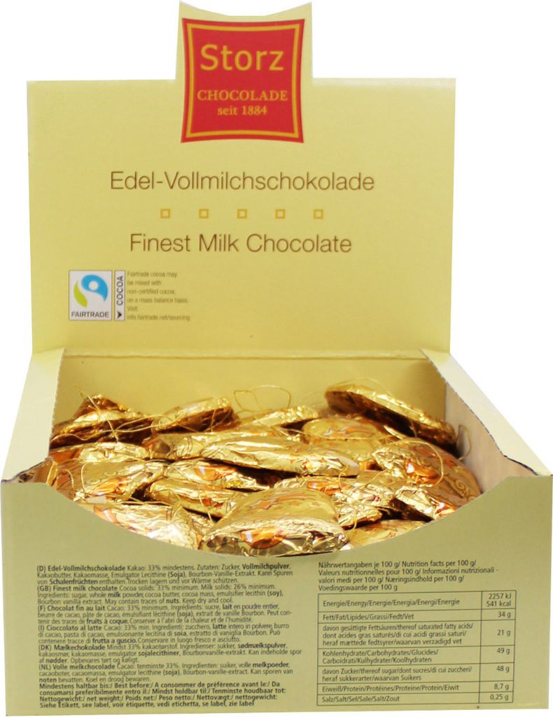 100er SET Glocken, lose 12,5 g / Schokolade / Weihnachten Produktbild 