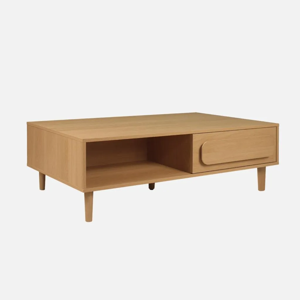 Offerta Tavolino Vintage Effetto Legno 1 Cassetto - Spedizione Rapida