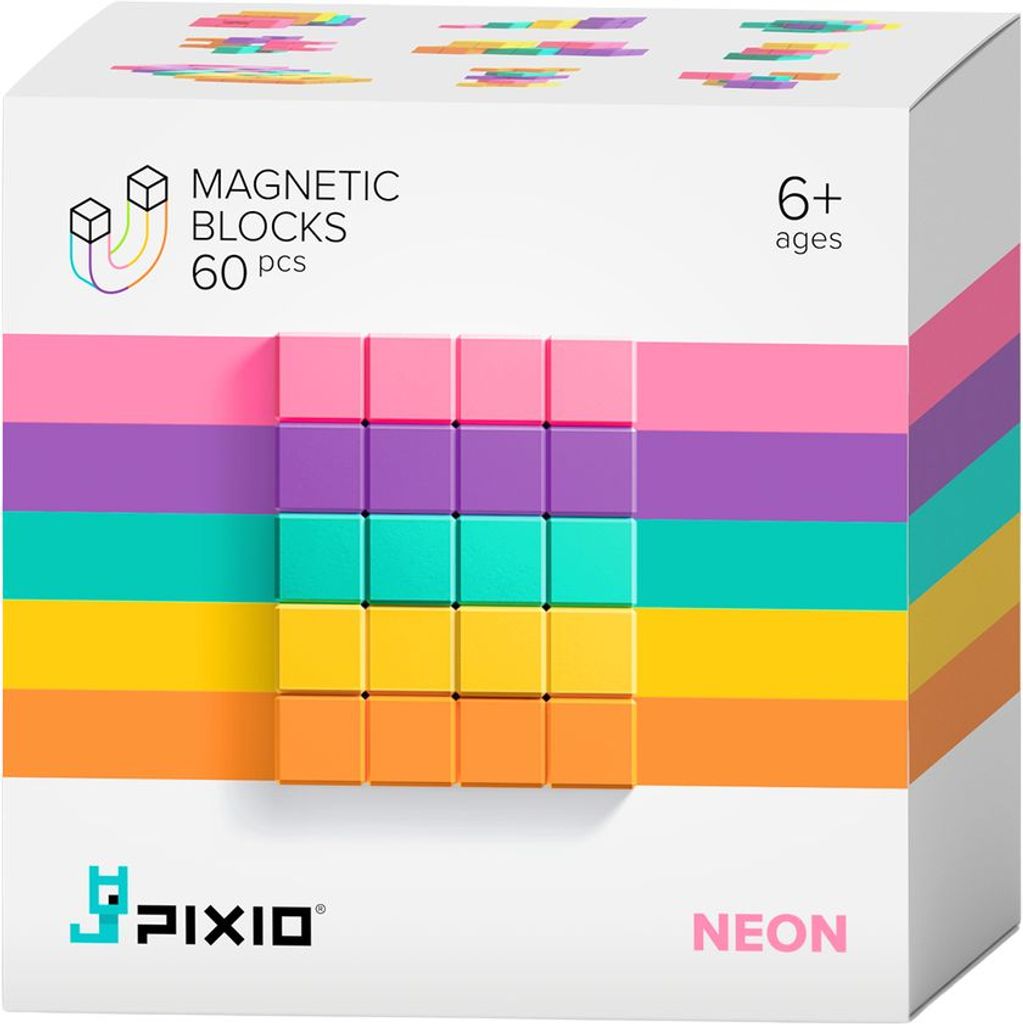 Pixio Magnetická hračka Abstract Neon 60 dílků Obrázek produktu 