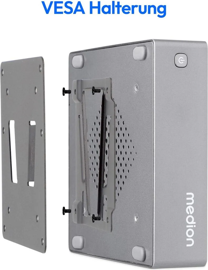 Mini ordinateur de bureau MEDION S06e PC compact avec double écran