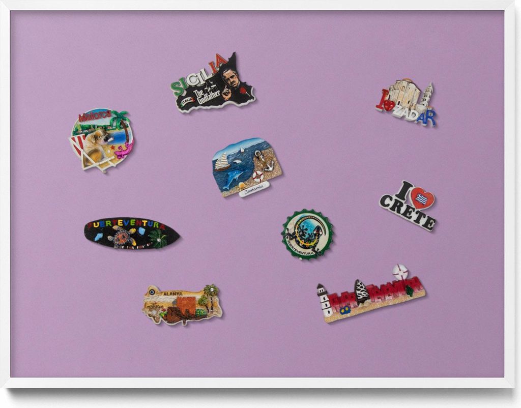 Magnetische Tafel 80x60 cm – Weißer Rahmen – Pastelllila – Magnetwand, Memoboard – Kinderzimmer, Büro