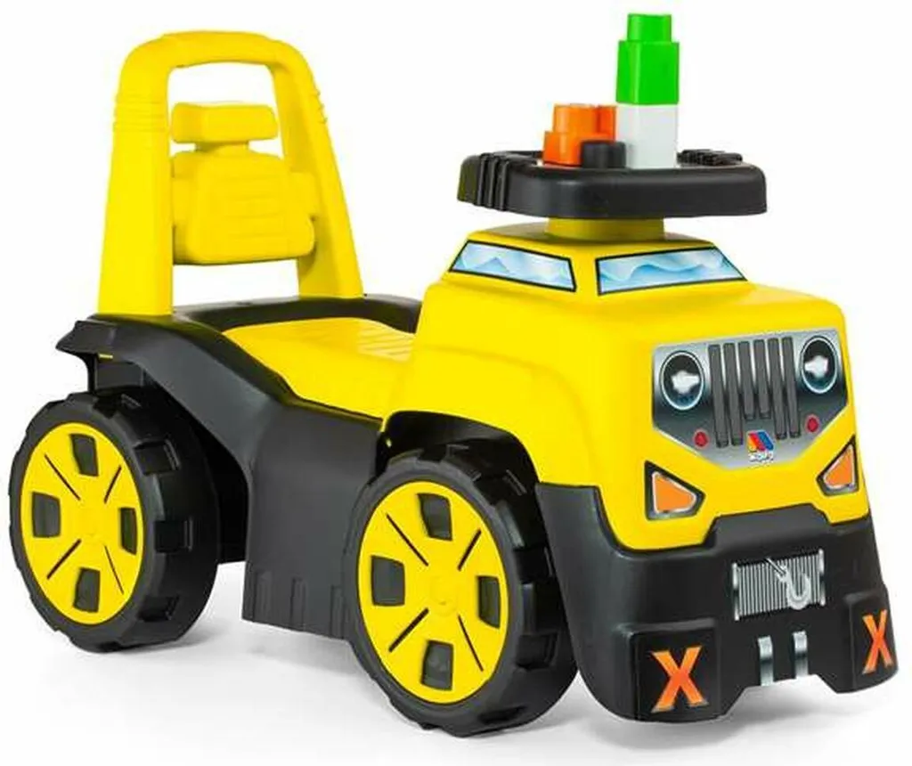 Voiture à glisse 89 cm Moltó Jaune 10 pièces Wheels & Blocks robuste