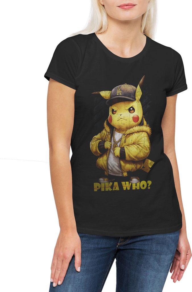Urban Backwoods Poke Mobster, Damen T-Shirt, Farbe: Schwarz, Größe: XL