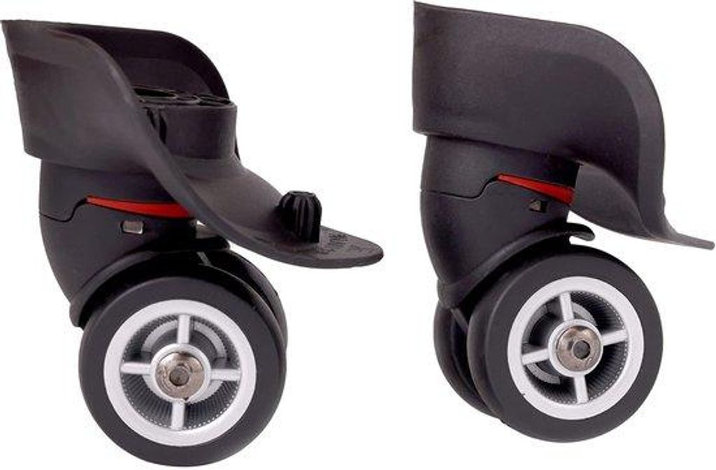 Set mit zwei austauschbaren Rädern für Reisegepäck und Rollen mit leiser Funktion