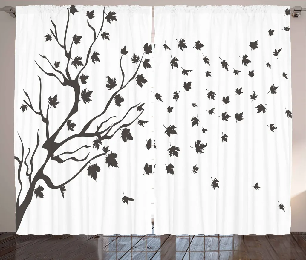 Offerta Tenda ABAKUHAUS 280x245 cm Grigia e Bianca Rustica