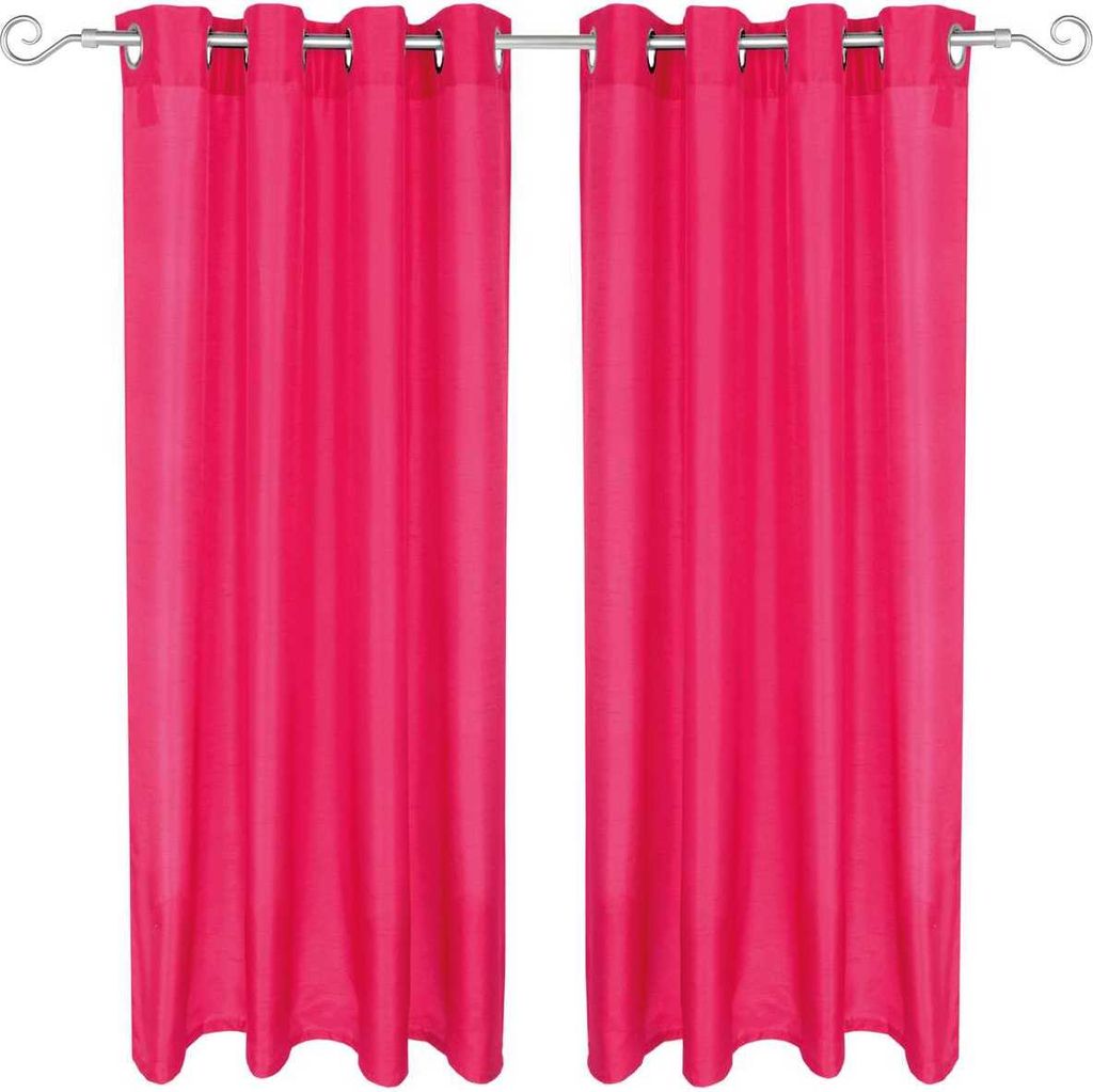 Blickdichter Dekoschal mit Ösen ( Innen Durchmesser ca. 4cm ) im 2er Pack, Fertiggardine Alessia in vielen Größen und Farben
