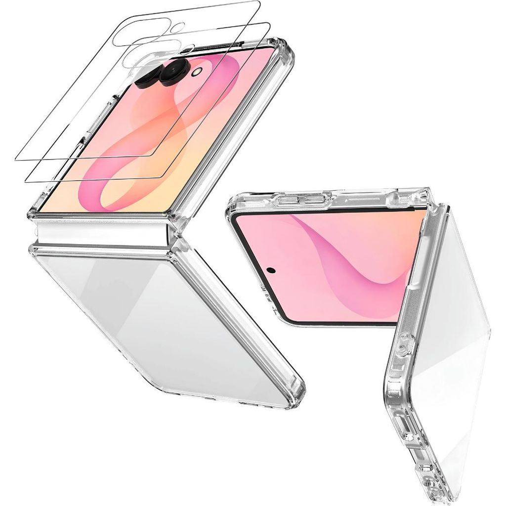 Hülle + 2X Schutzglas für Samsung Galaxy Z Flip 8 Display Produktbild 