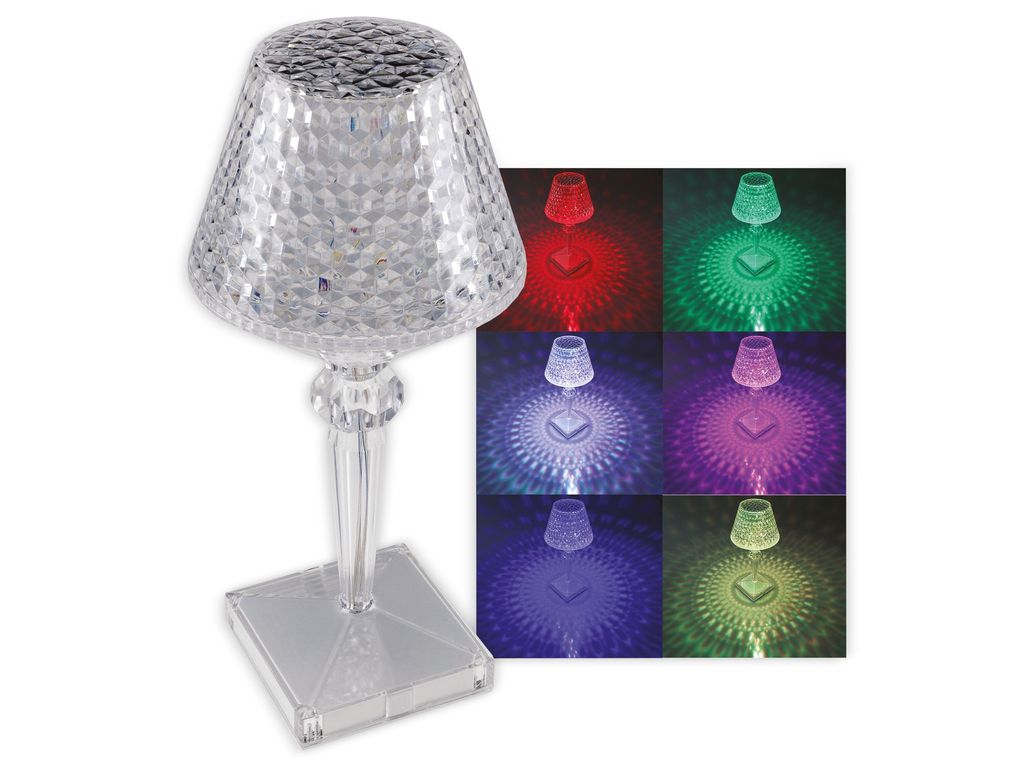 CHILITEC LED-Tischleuchte Foco Guapa, Akku, RGB
