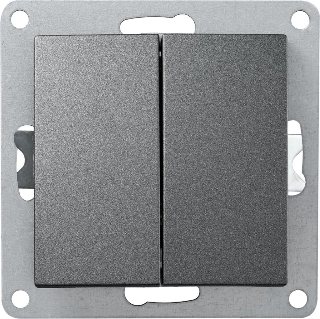 Wechselschalter McPower "Flair", 2-fach, 250V/10A, UP, Produktbild 