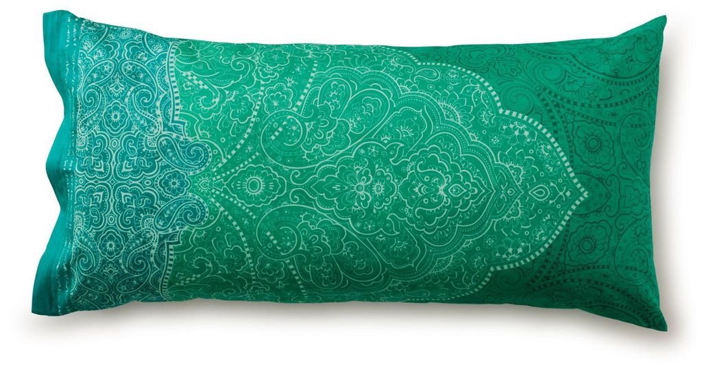 Bassetti Satin-Kissenhülle einzeln Dolceacqua Farbe GRÜN V1 Größe 40x80