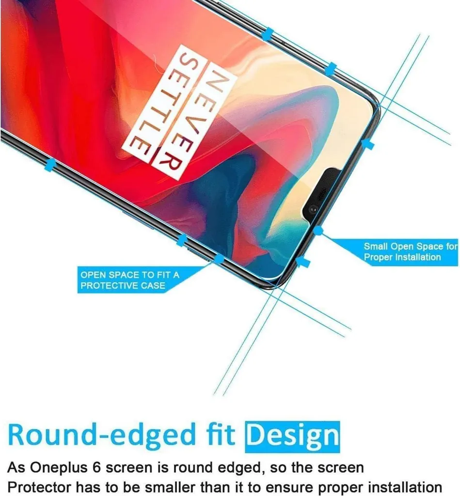 Proteggi Schermo OnePlus 6 Armour: Vetro Temperato HD 9H (2x) - 3