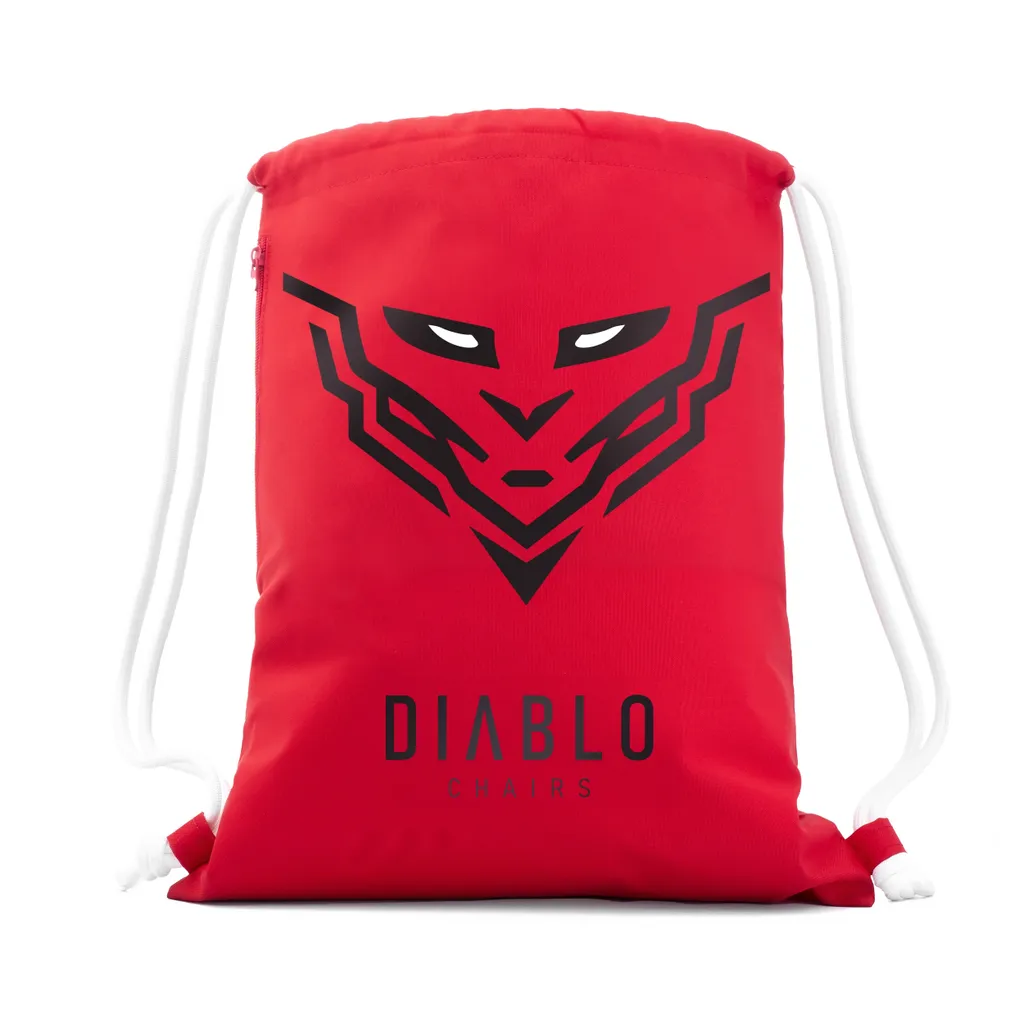 Zaino DIABLO Chairs Originale Rosso - Tasca Laterale con Zip
