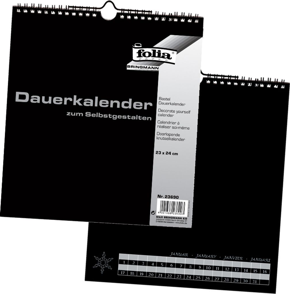 folia 23690 folia Calendario creativo da parete, 230 x 240 Immagine del prodotto 