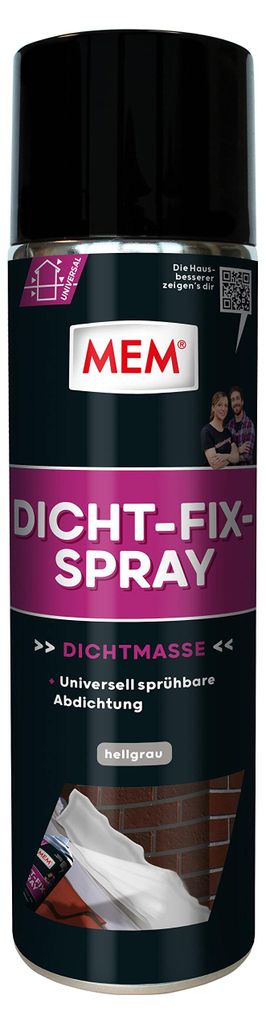 Dicht-Fix-Spray 500ml grau, UV-beständig, für alle Produktbild 